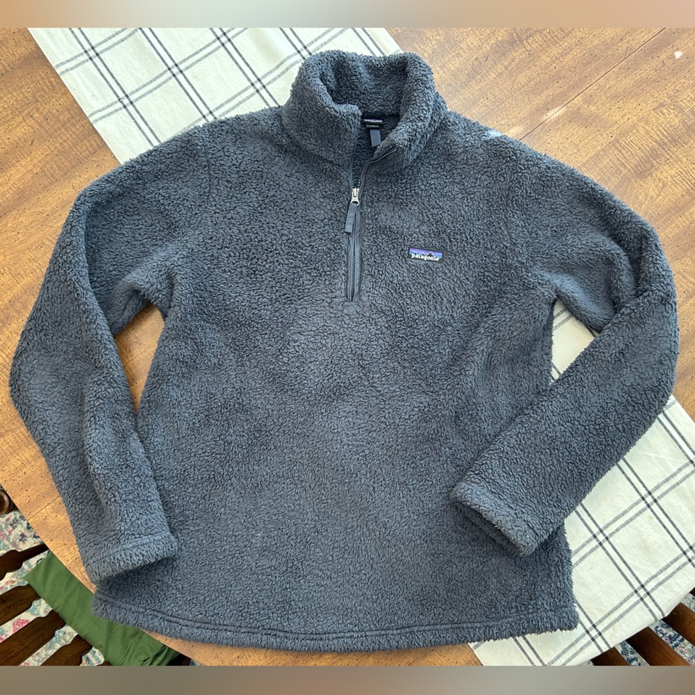 Patagonia Los Gatos Fleece Pullover Quarter Zip Women’s XL Extra Large Gray